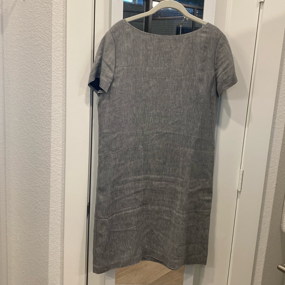 Linen Wool Blend Theory Dress